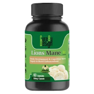 Cure By Design Lion Mane Mushroom Capsules for Dogs and Cats