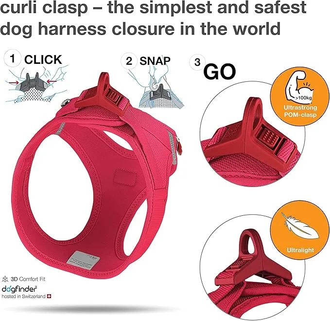 Curli Clasp Red Vest Harness - Image 2
