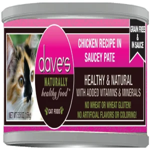 Dave's Cat Grain-Free Saucey Chicken N 5.5 oz. 24 ct