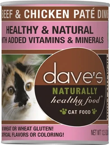 Dave's Naturally Healthy Cat Food, Beef and Chicken 13.2 oz. 12 ct - Image 2