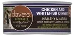 Daves Naturally Healthy Cat Food, Chicken and White Fish Dinner 5.5 oz. 24 ct - Image 2
