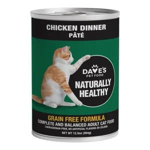 Dave's Naturally Healthy Cat Food, Chicken Formula 12.5 oz. 12 ct