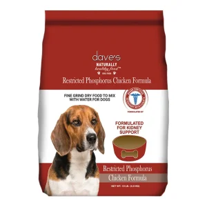 Dave's Pet Dog Food Dog Restricted Phosphorus Diet Chicken Formula Crumble 10 lb