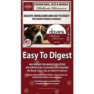 Dave's Pet Food Dog Delicate Dinner Adult 4lb {L-x}