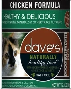 Dave's Pet Food Naturally Healthy Wet Cat Food - Chicken, 22 oz, 12 ct