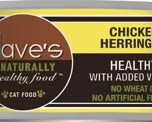 Dave's Pet Food Naturally Healthy Wet Cat Food - Chicken and Herring Dinner, 5.5 oz, 24 ct