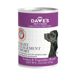 Dave's Pet Wet Dog Food Dog Weight Management Support 12/13.2 oz