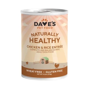 Dave's Pet Wet Dog Food Naturally Healthy Chicken And Rice Recipe, 13.2 oz each, Case of 12