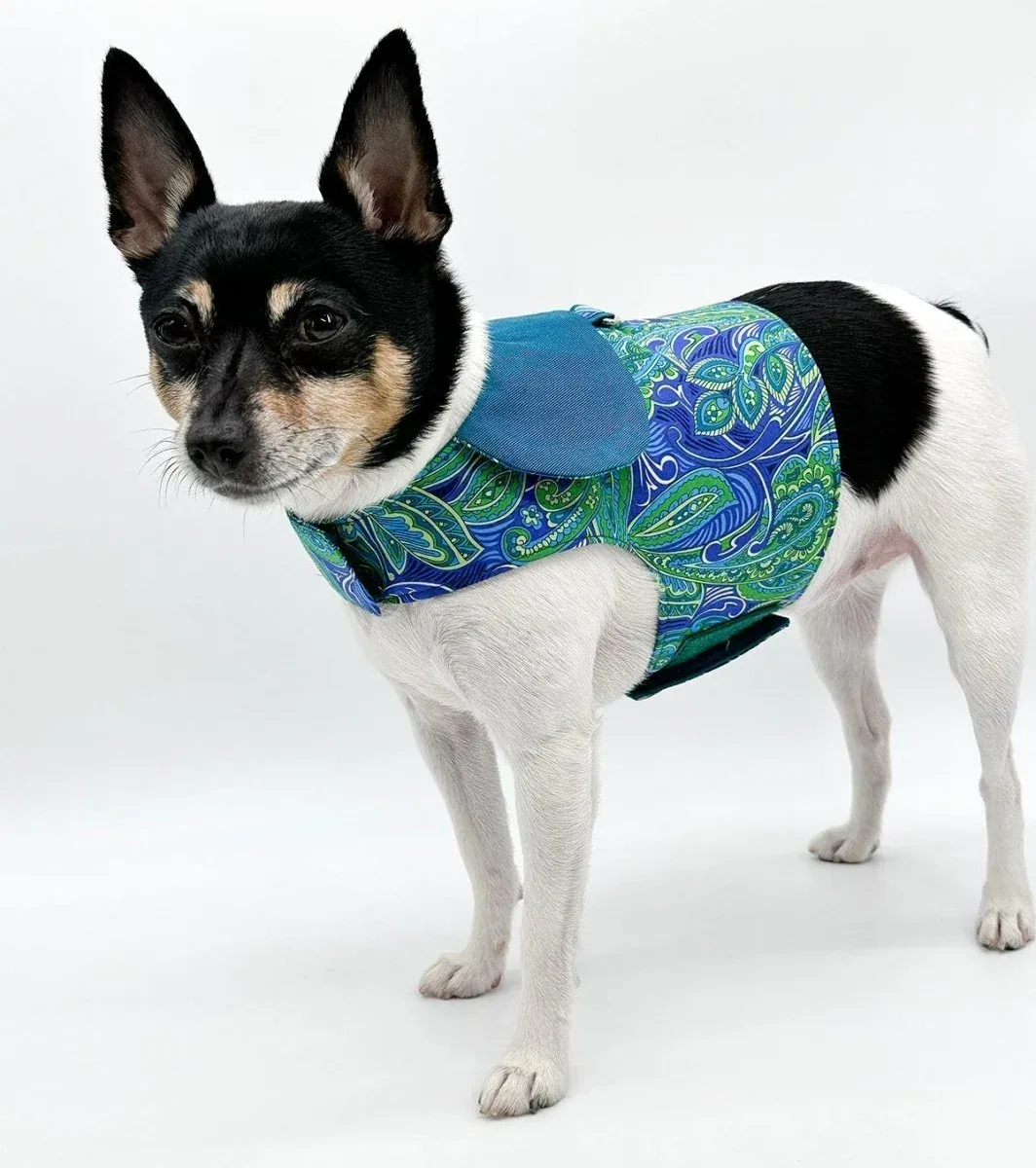 DCNY “Paisley Paws" Dog Harness Vest