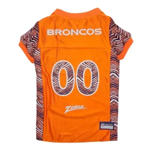 Denver Broncos Zubaz Dog Jersey - NFL Licensed Mesh by Pets First