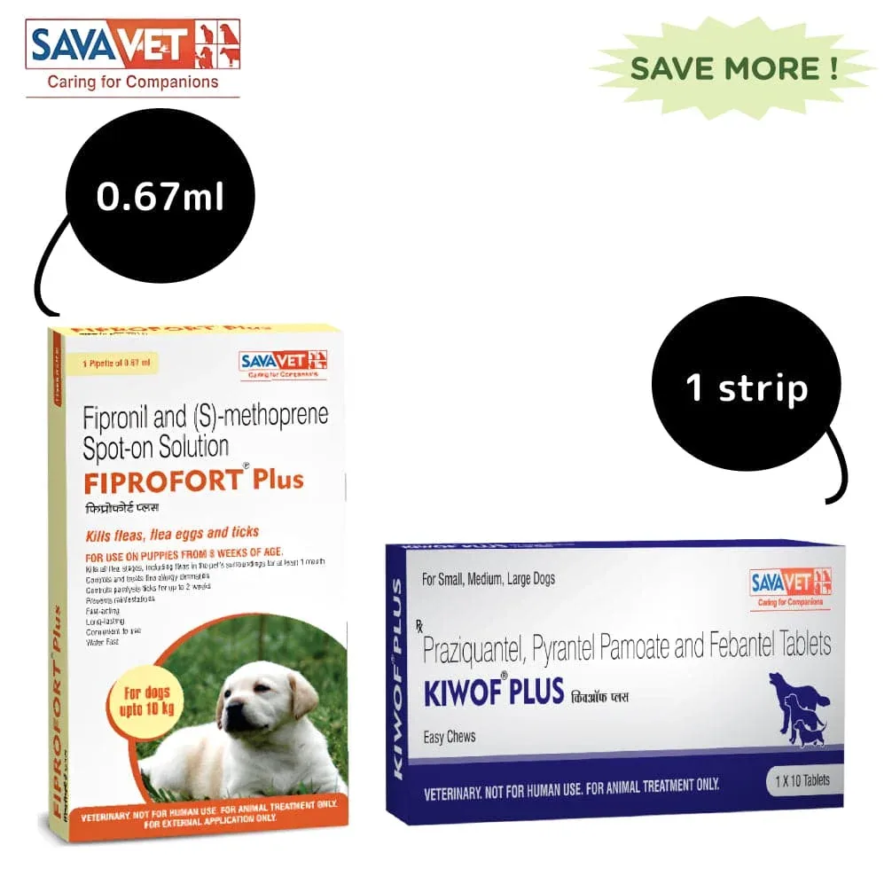Dewormer and Tick & Flea Control Spot On Combo for Small Dogs (upto 10kg) - Image 2
