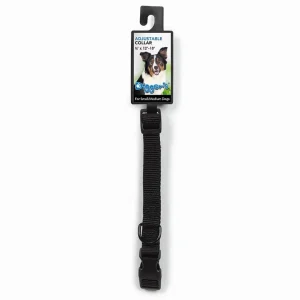 DGR 5/8 in Adjustable Dog Collar Black