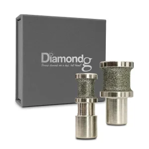 Diamondg Small and Large Diamond Rotary Bits, Set of 2
