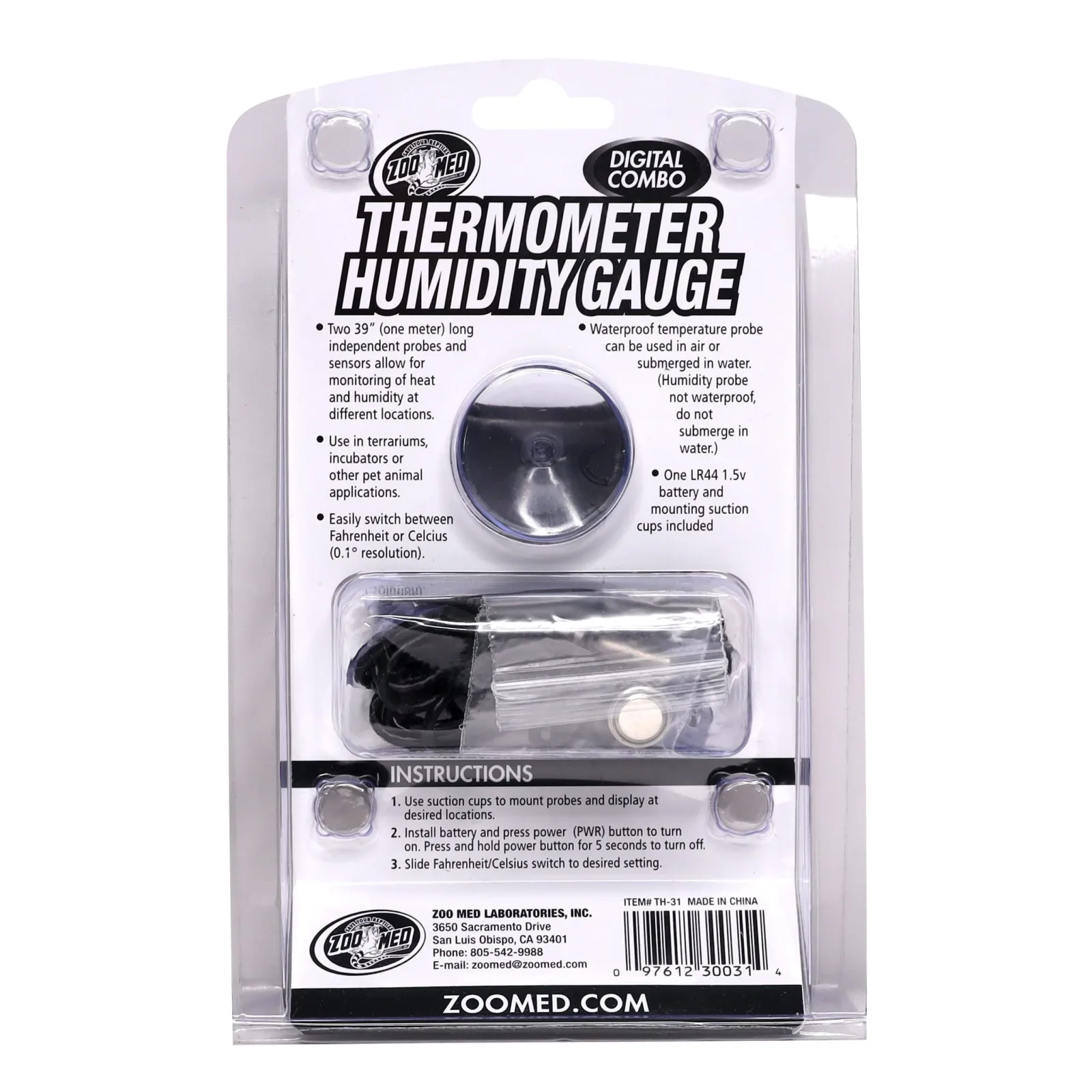 Digital Combo Thermometer/Humidity Gauge - Image 2