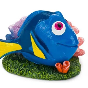 Disney Dory with Coral Aquarium Statue, Blue, Green, Pink, 1.5 in, Mini