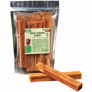 DOG CHURPI CHEW- 100% Natural, Himalayan Hard Yak Cheese Churpi Dog Chew Treats, Grain-Free, Gluten-Free, Dental Chews, 4 ct-15 oz