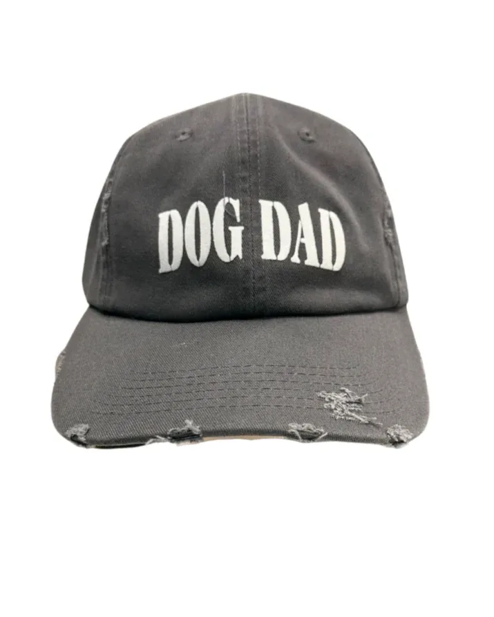 Dog Dad Distressed Cap - Nickel