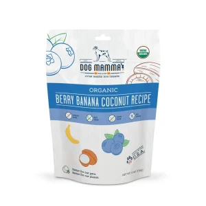 Dog Mamma's Organic Berry Banana Coconut Oven Baked Dog Treats 6oz