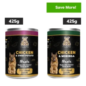 Dog Meal Chicken & Sweet and Moringa Chicken Potato Dog Wet Food Combo