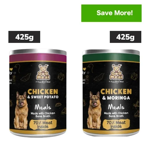 Dog Meal Chicken & Sweet and Moringa Chicken Potato Dog Wet Food Combo