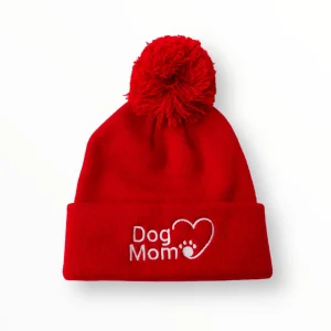 Dog Mom Bobble Beanie
