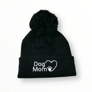 Dog Mom Bobble Beanie