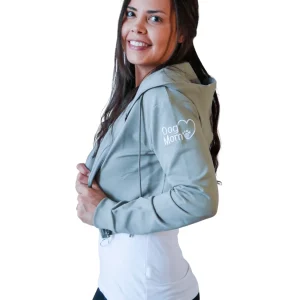 Dog Mom Crop Top Hoodie