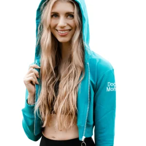 Dog Mom Crop Top Hoodie