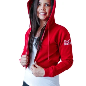 Dog Mom Crop Top Hoodie