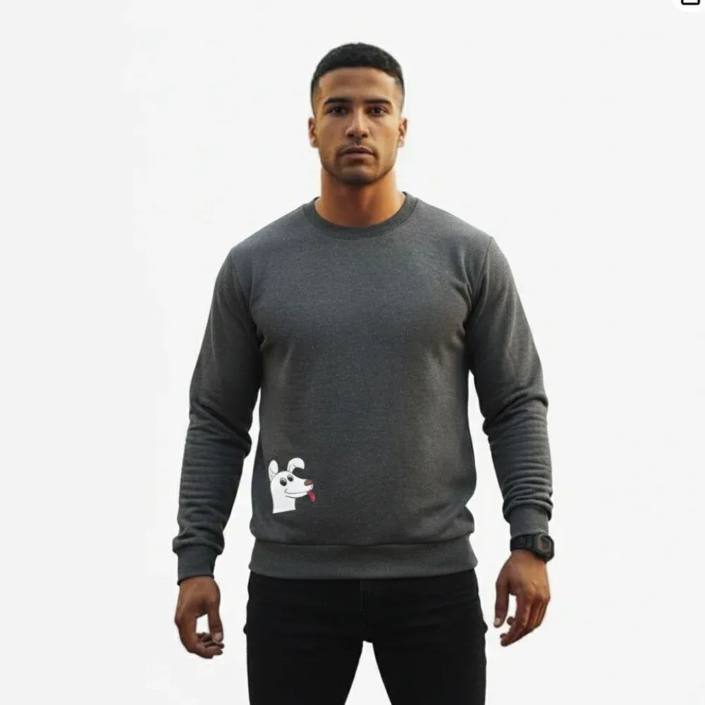 Dog Parent Sweatshirt For Men and Women (Dark Grey)