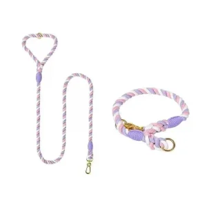 Dog Rope Dog Leash and Dog Collar Set - Sweet Dream