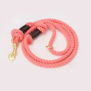 Dog Rope Dog Leash - Coral Pink