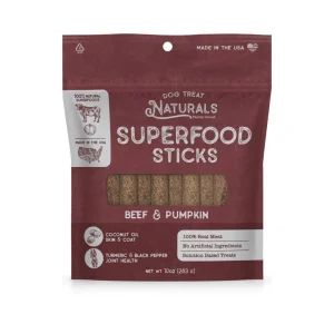 Dog Treat Naturals Dog Superfood Sticks Beef & Pumpkin 10 oz