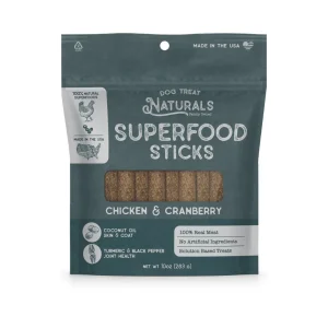Dog Treat Naturals Dog Superfood Sticks Chicken & Cranberry 10 oz