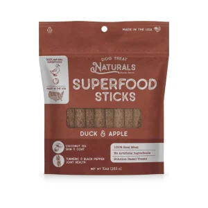 Dog Treat Naturals Dog Superfood Sticks Duck & Apple 10 oz