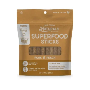 Dog Treat Naturals Dog Superfood Sticks Pork & Peach 10 oz