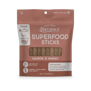 Dog Treat Naturals Dog Superfood Sticks Salmon & Mango 10 oz