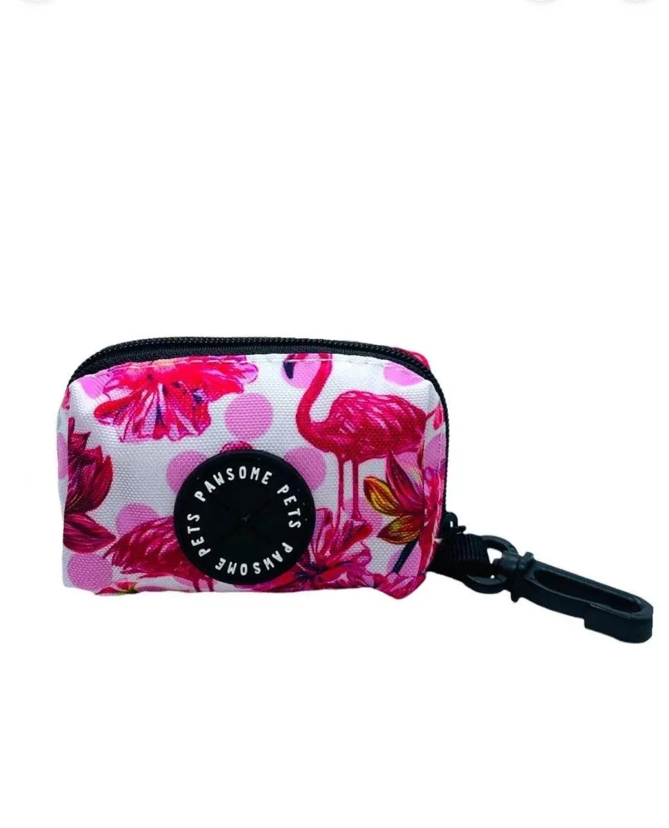 Dog Waste Bag Holder, Hawaii Flamingo - Image 2