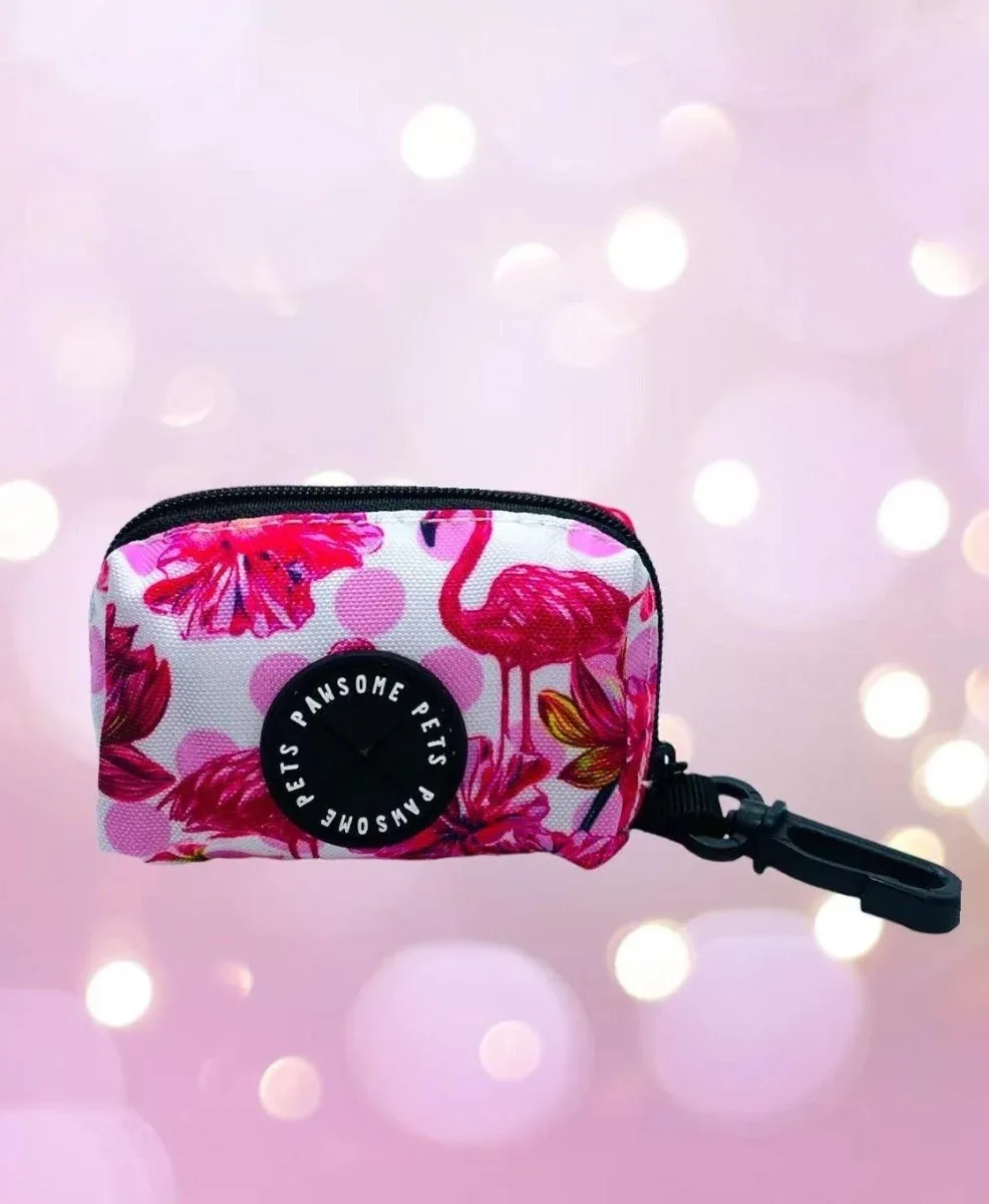 Dog Waste Bag Holder, Hawaii Flamingo