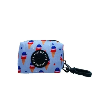 Dog Waste Bag Holder, USA Ice Cream