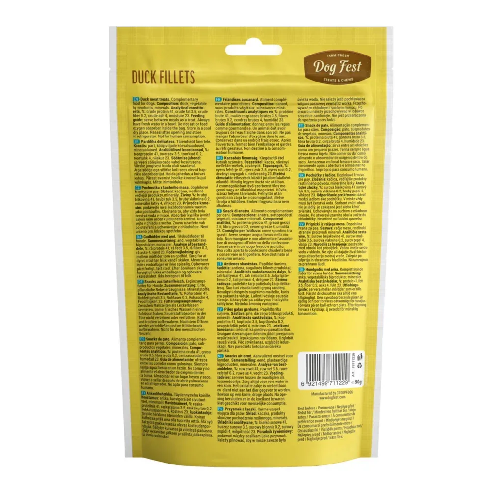 Dogfest Duck Fillets Treats for Dogs - Image 2