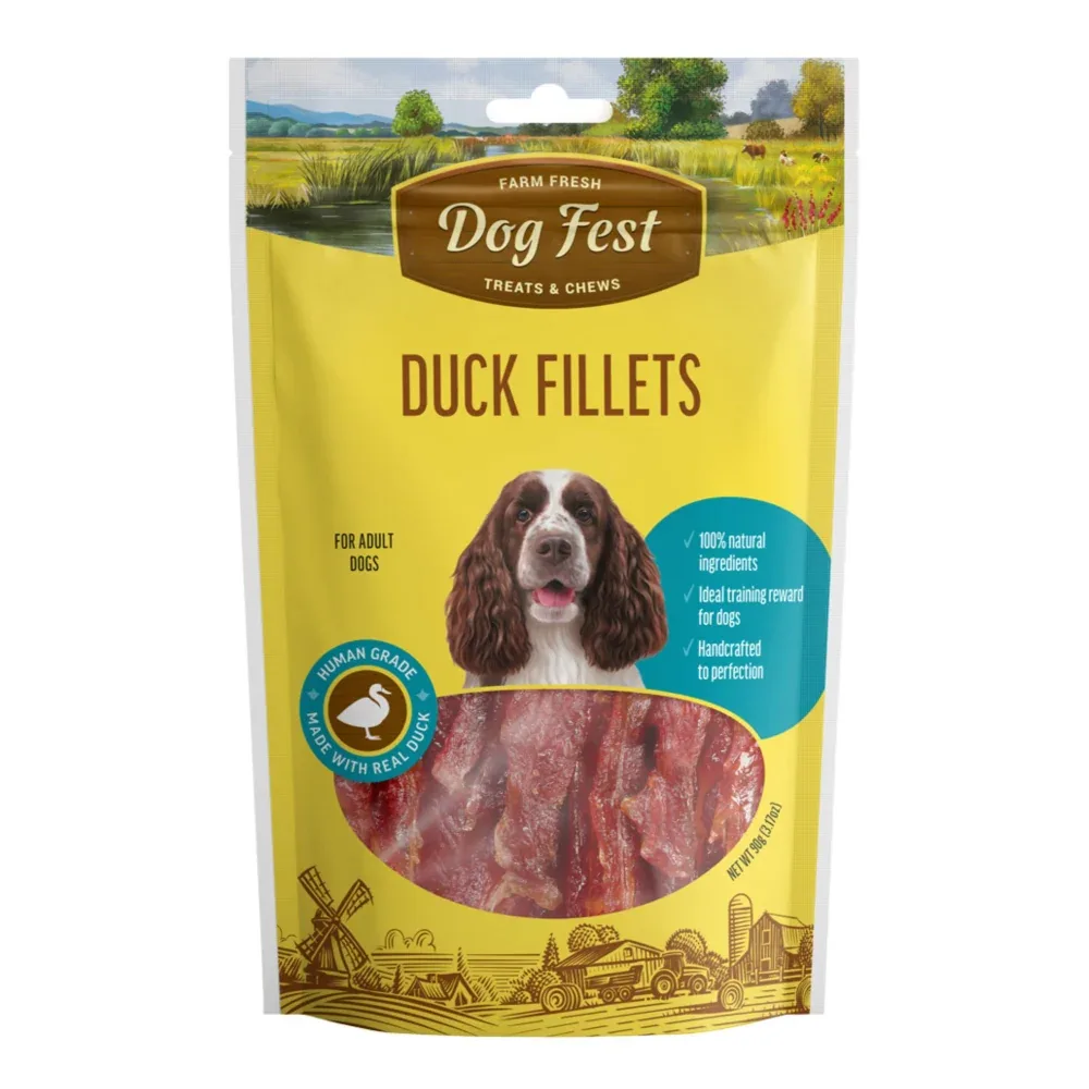 Dogfest Duck Fillets Treats for Dogs