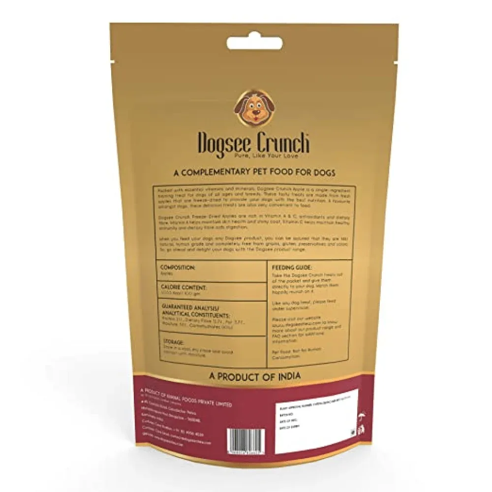 Dogsee Crunch Freeze Dried Apple Dog Treats - Image 2