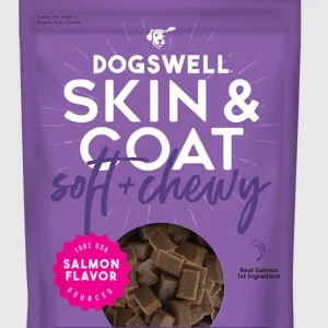 Dogswell Dog Skin And Coat Soft Dog Chew Grain-Free Salmon 14 oz