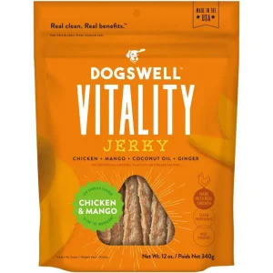 Dogswell Dog Vitality Jerky Grain-Free Chicken, 12 oz