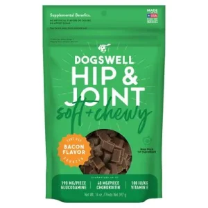 Dogswell Grain Free Soft & Chewy Soft and Chewy Dog Treats - Bacon 14 oz Bag