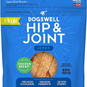 Dogswell Hip & Joint Grain-Free Jerky Dog Treat Regular Chicken, 24 oz