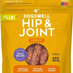Dogswell Hip & Joint Grain-Free Jerky Dog Treat Regular Duck, 20 oz