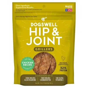 Dogswell Hip & Joint Grillers Grain-Free Dog Treats Chicken 12 oz