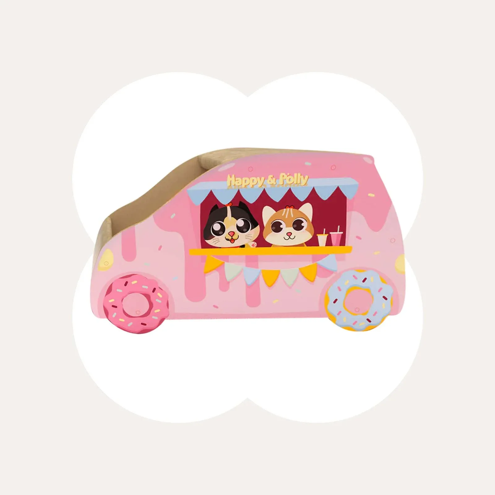 Donut Car Cat Scratcher
